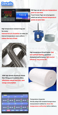 화학물질 가공용 고온 산업 건조 오븐 600°C