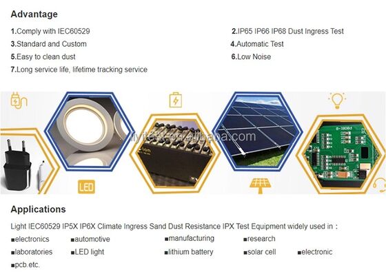 LIYI 시뮬레이션 모래 및 먼지 시험실 환경 및 먼지 시험 도구